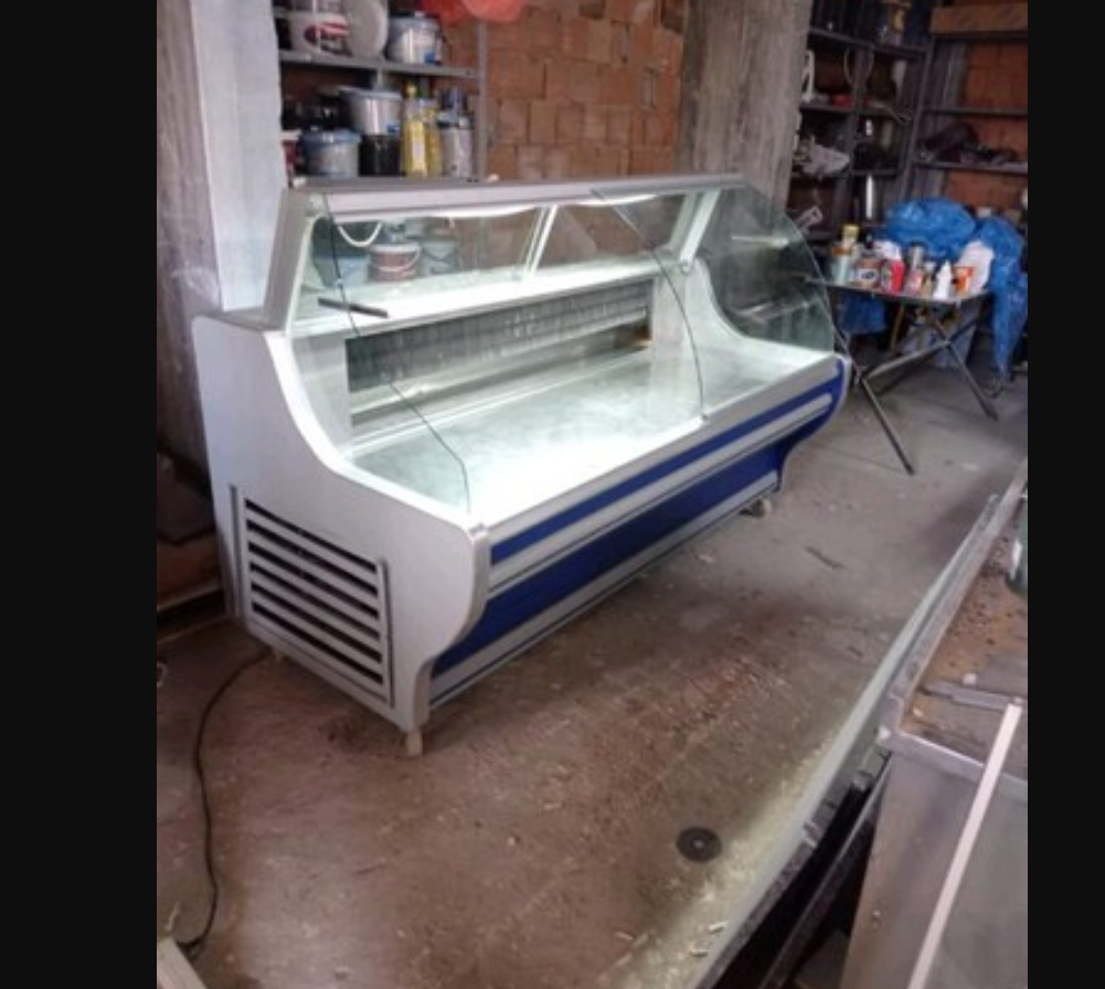 şarküteri market buzdolabı bombeli camlı