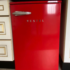 Vestel kırmızı mini buzdolabı Retro Buzdolapları ile mutfağınıza nostaljik hava